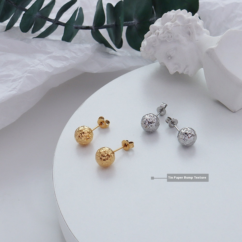 Ziya Mini Gold Ball Studs