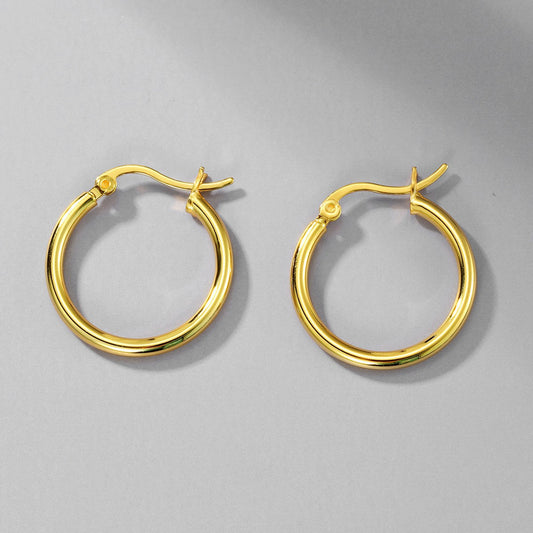 Ziya Classic Gold Hoop Earrings