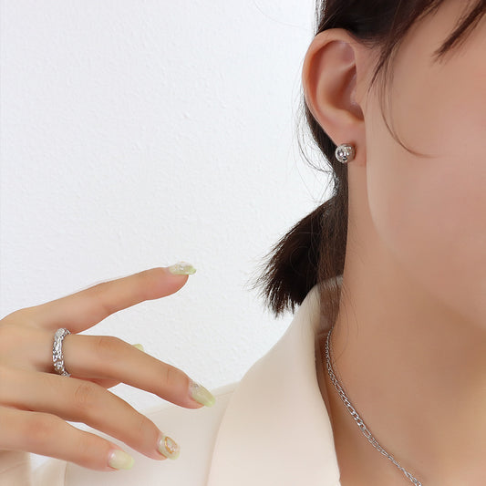 Ziya Mini Gold Ball Studs