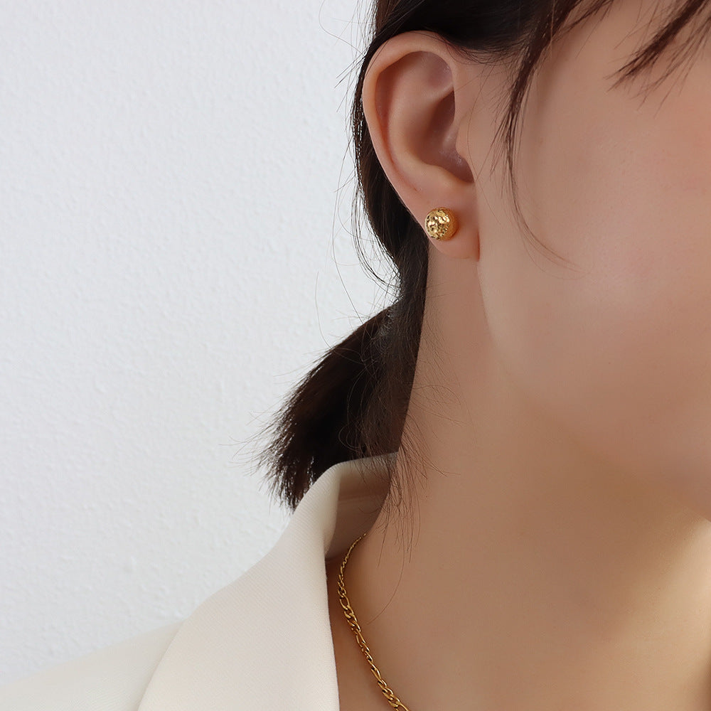 Ziya Mini Gold Ball Studs